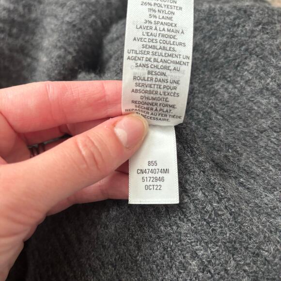 Caslon Women’s Long Line Duster Cardigan Sweater Sz L Cotton Wool Essential - Picture 15 of 15